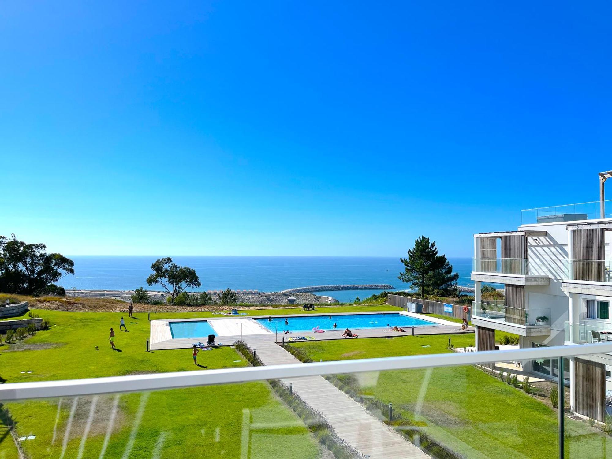 Mar A Vista - Condominium With Pool, Gym And Sea Views Nazaré Kültér fotó