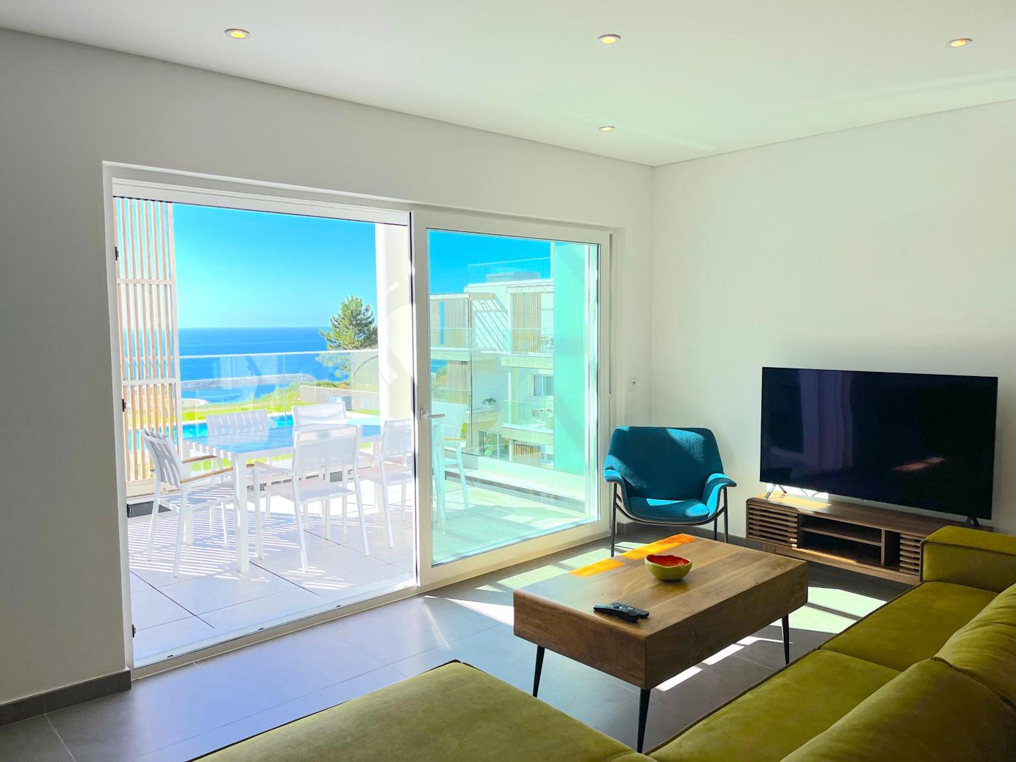 Mar A Vista - Condominium With Pool, Gym And Sea Views Nazaré Kültér fotó