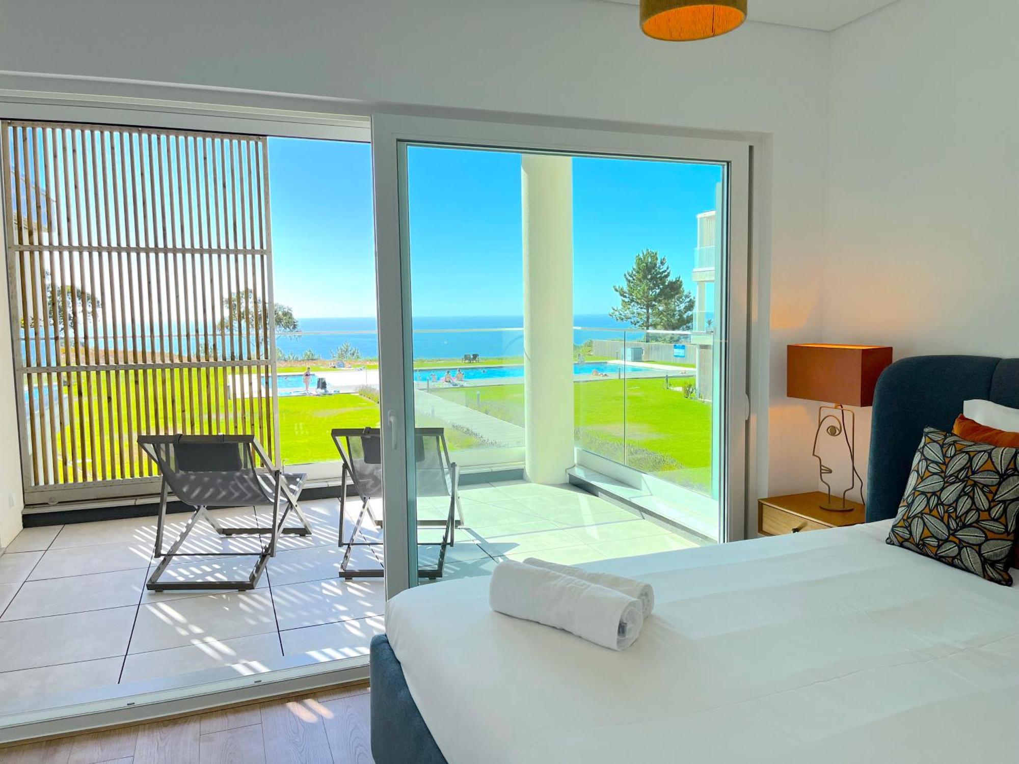 Mar A Vista - Condominium With Pool, Gym And Sea Views Nazaré Kültér fotó