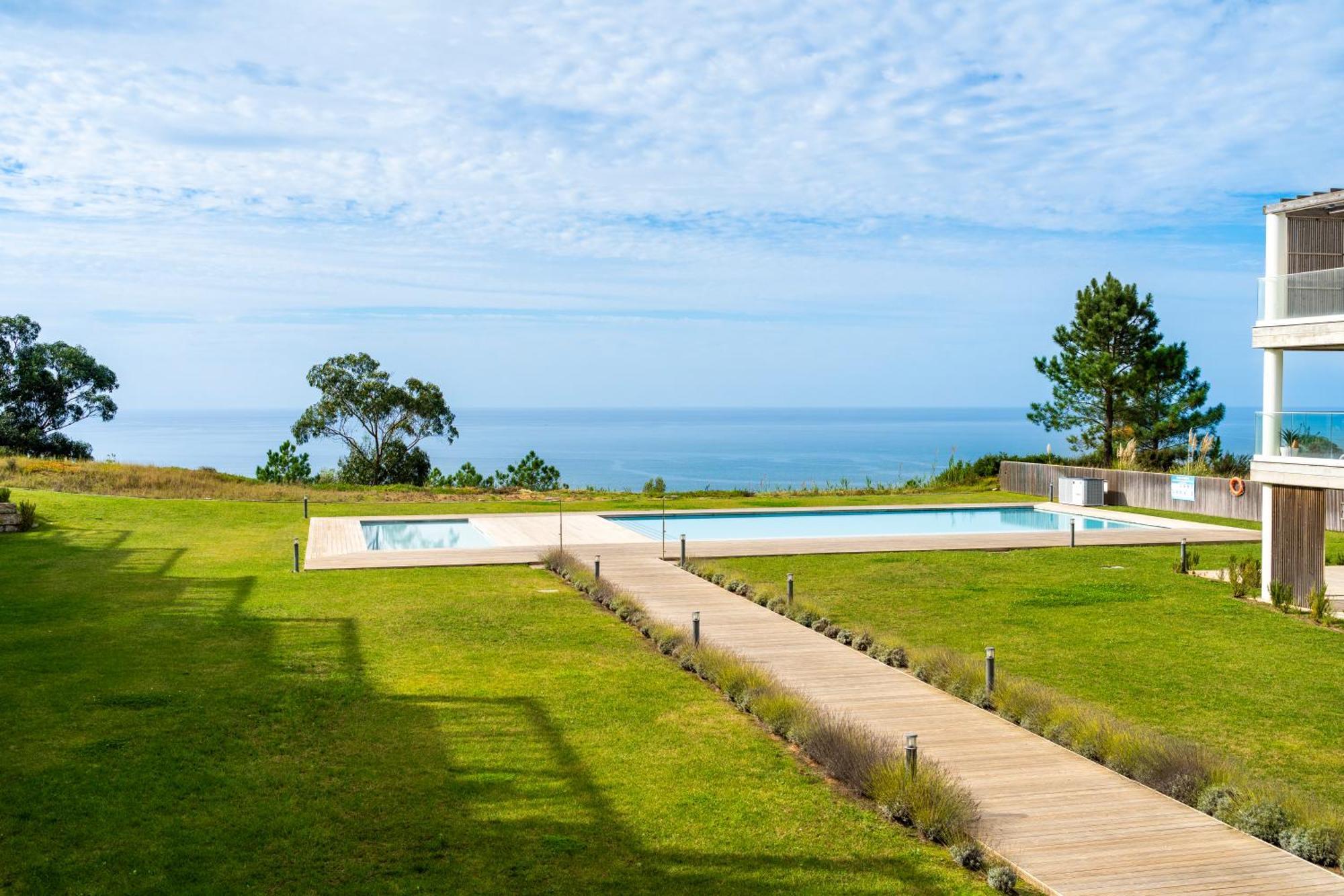 Mar A Vista - Condominium With Pool, Gym And Sea Views Nazaré Szoba fotó