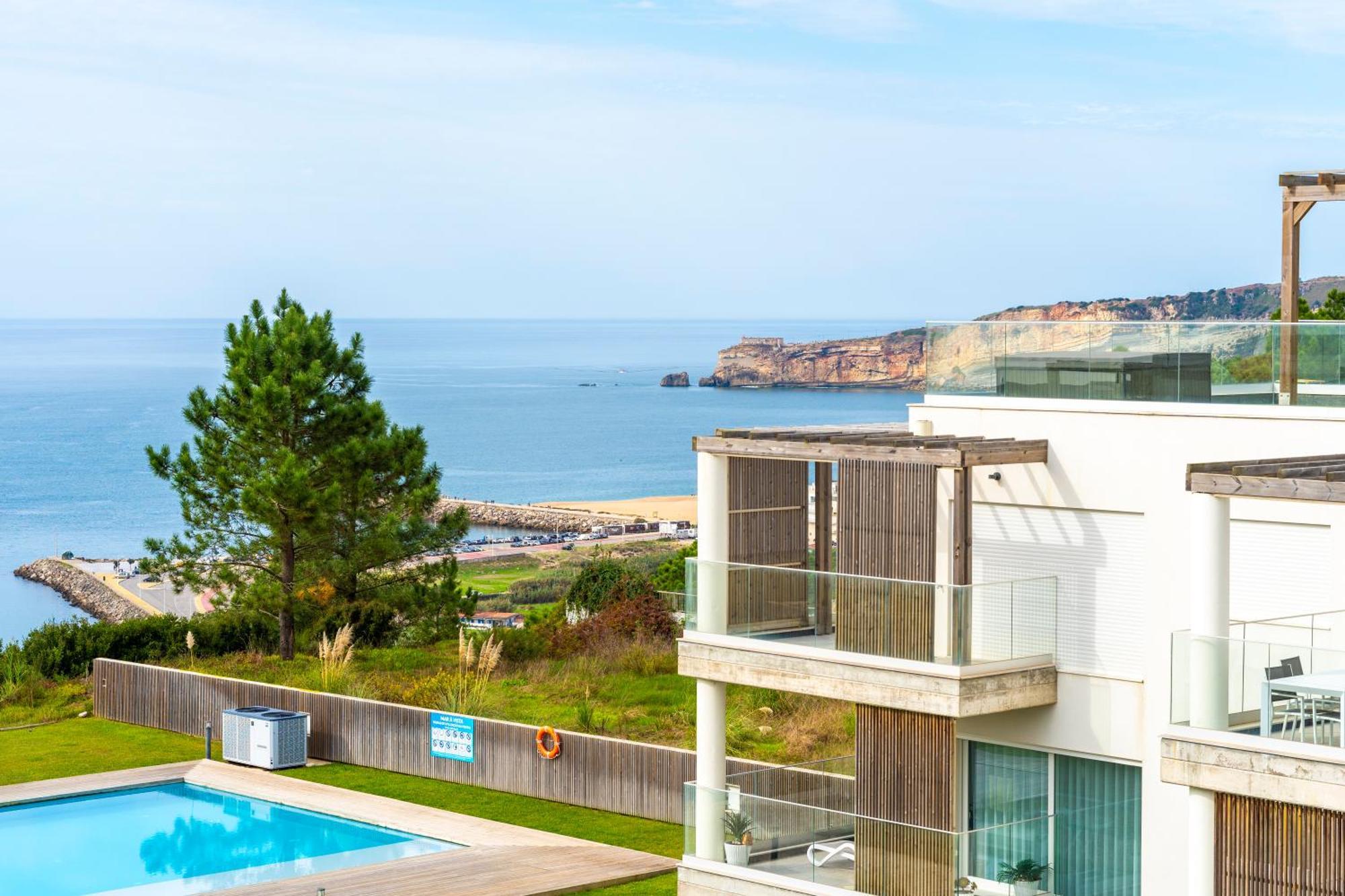 Mar A Vista - Condominium With Pool, Gym And Sea Views Nazaré Szoba fotó