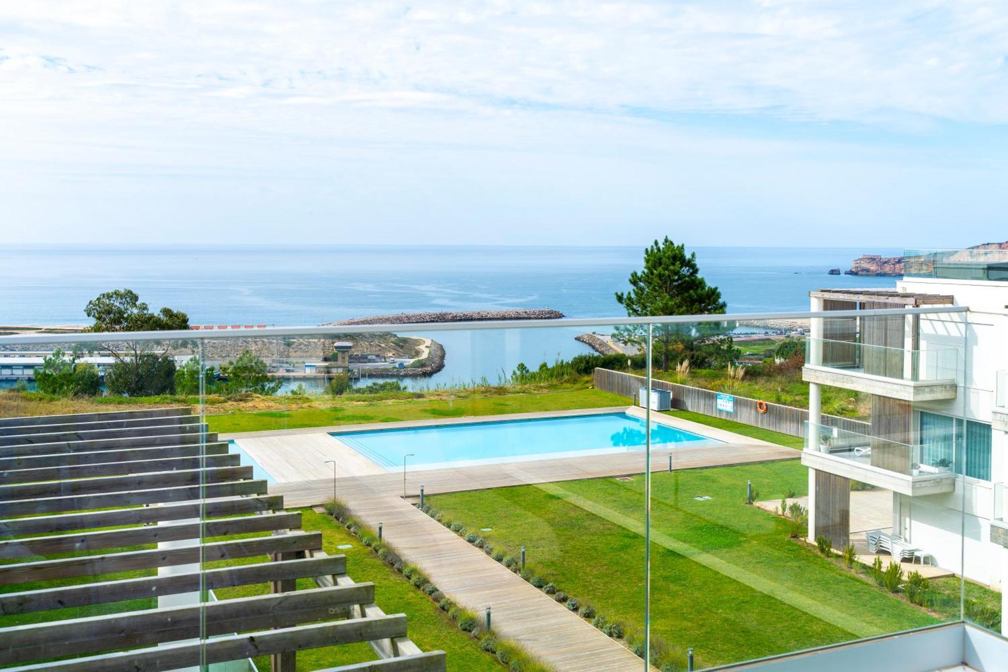 Mar A Vista - Condominium With Pool, Gym And Sea Views Nazaré Szoba fotó